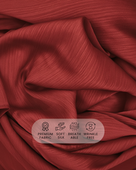 Velvet Rouge | Premium Crinkle Silk