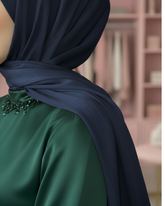 Blue Aura | Premium Crinkle Silk