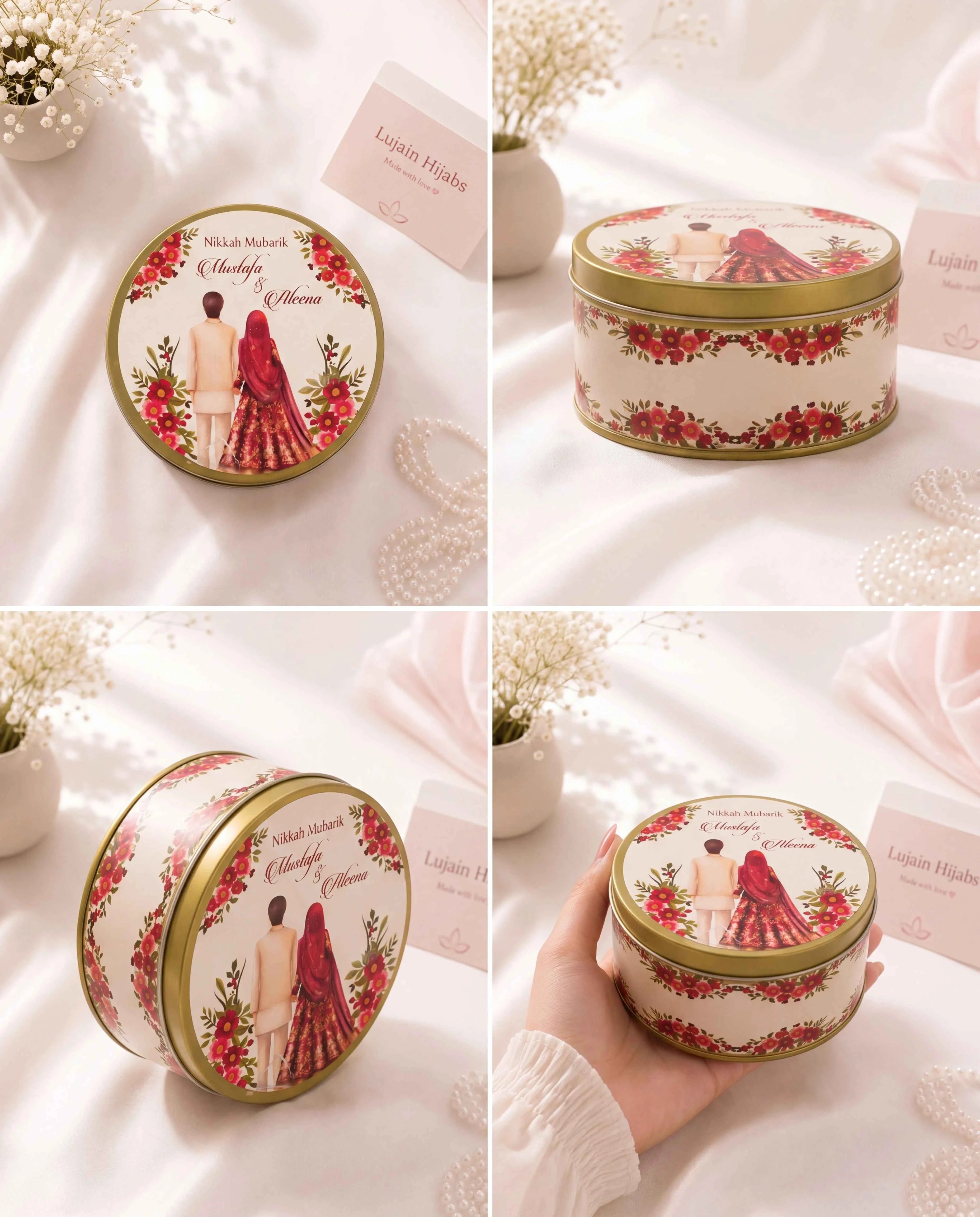 Customized Nikkah Favor Tin Box