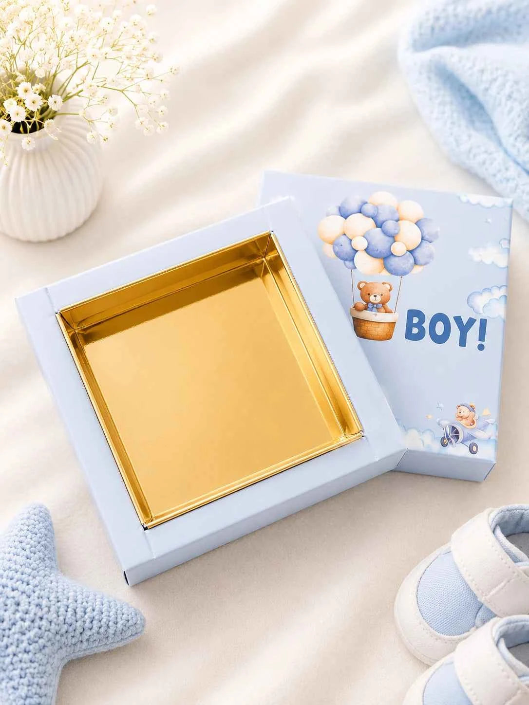 Baby Boy Sweet Box – Customized Birth Giveaway Packaging