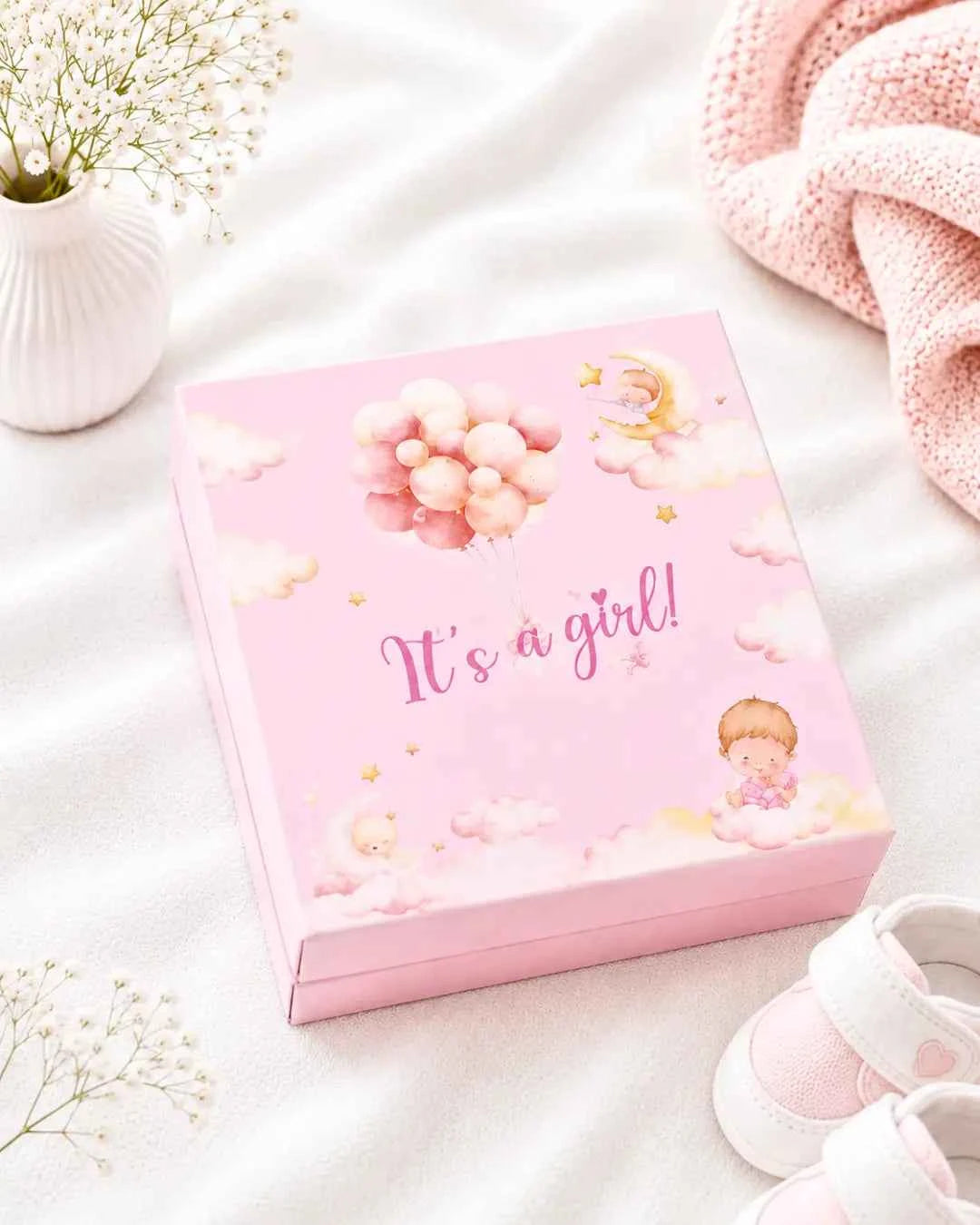 Baby Girl Sweet Box – Customized Birth Giveaway Packaging