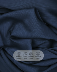 Blue Aura | Premium Crinkle Silk