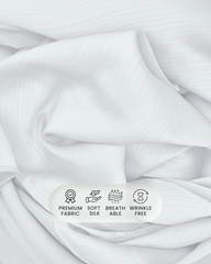 Snow White | Premium Crinkle Silk