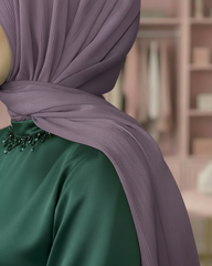 Plum Mist | Premium Crinkle Silk