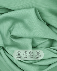 Green Zest | Premium Crinkle Silk