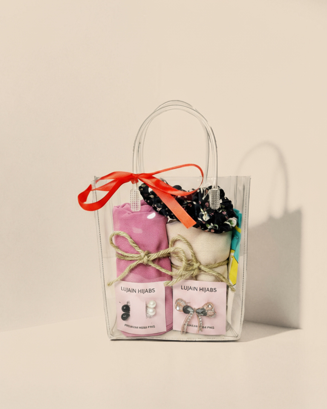 2 Hijabs Gift Bag | Elegant Hijab Duo with Accessories