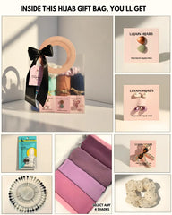 4 Hijabs Gift Bag | Complete Hijab & Accessories Collection