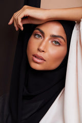 Black – Pure Draped Chiffon