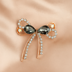 Rhinestone Bow Hijab Pin