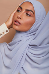 Dove Gray- Pure Draped Chiffon