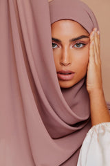 Dusty Rose – Pure Draped Chiffon