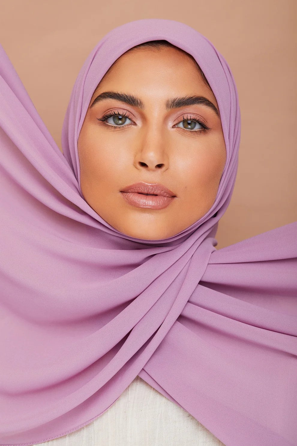 Mauve – Pure Draped Chiffon