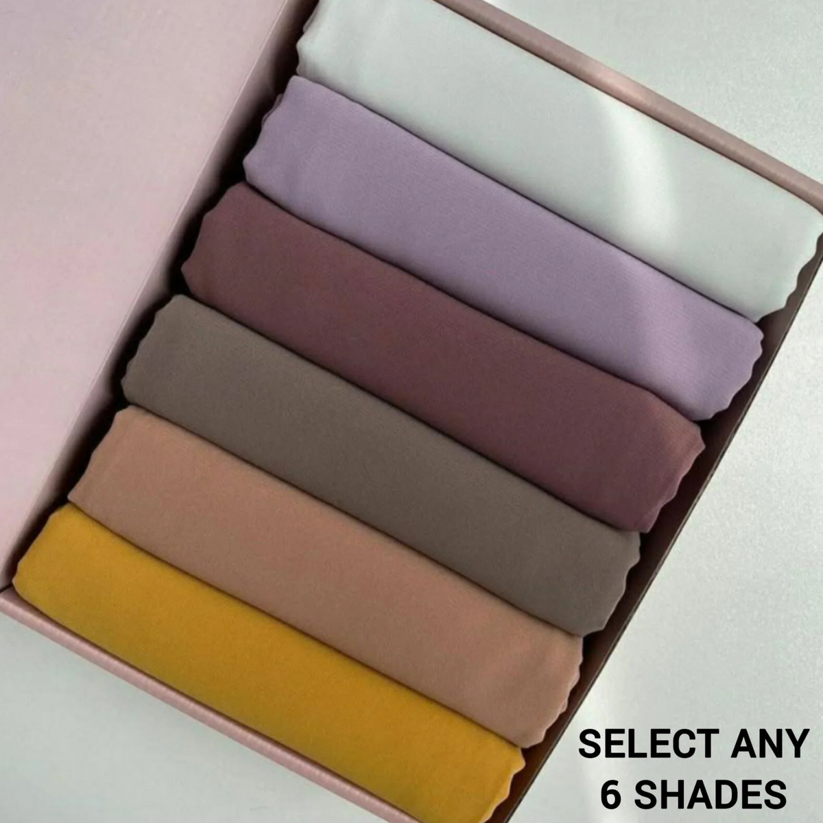Buy 5 get 1 free Chiffon Hijab - Free Delivery
