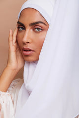 White– Pure Draped Chiffon